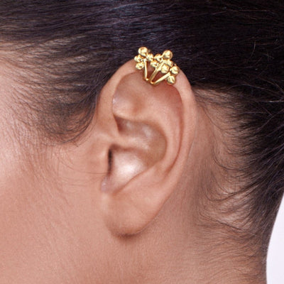 gold berries ear cuff
